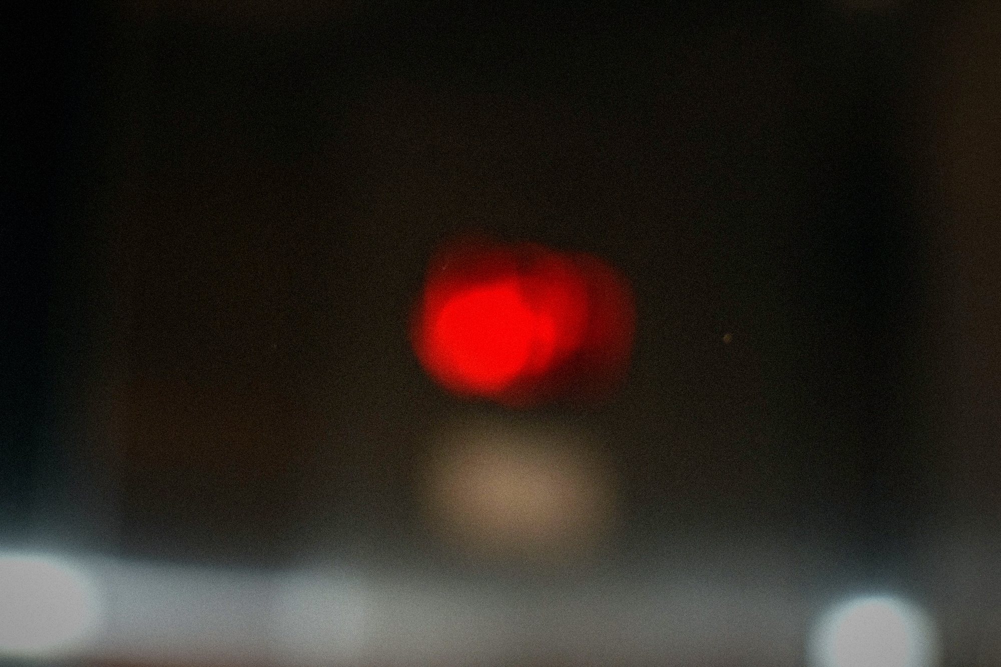 5:14 AM. A red light. We don't know what it was for.